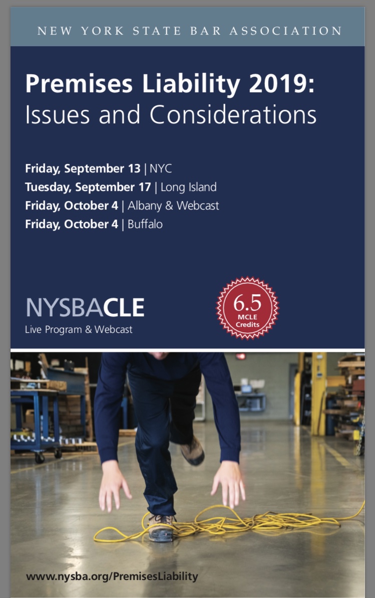 Premises Liability 2019: Issues and Considerations